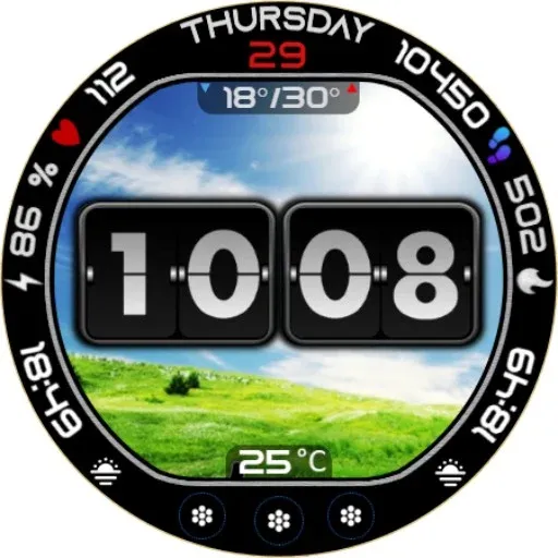 Animated Weather Flip Time E55 screenshot 18