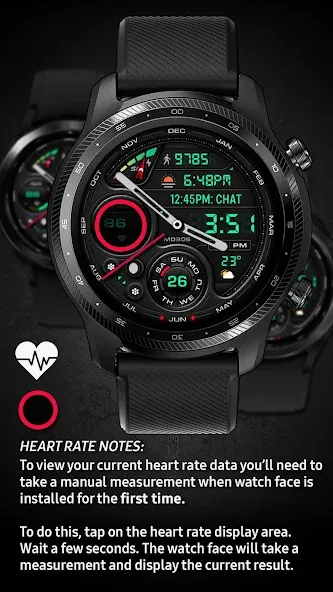 MD305 Analog watch face screenshot 7