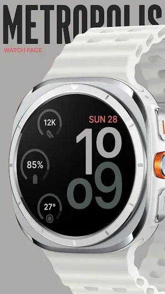 Metropolis Watch Face screenshot 5