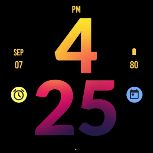 Big Fire Watch Face screenshot 4