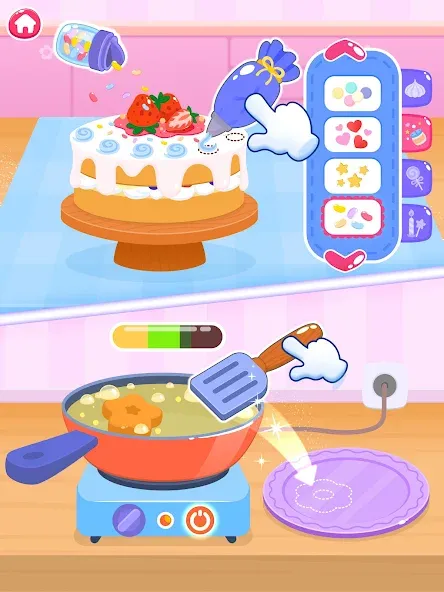 蛋糕 做饭小游戏 - 儿童做饭游戏 2-5, 厨房 儿童游戏 screenshot 13