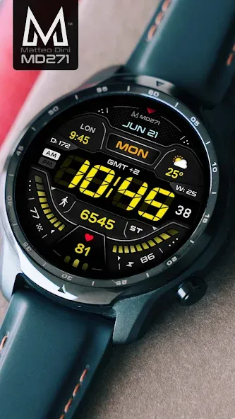 MD271 Digital watch face screenshot 3