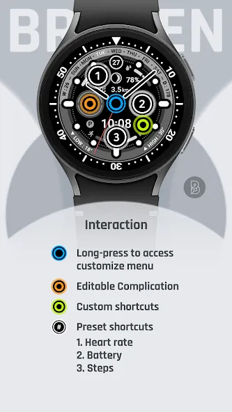 BRN205 : Watch Face screenshot 6