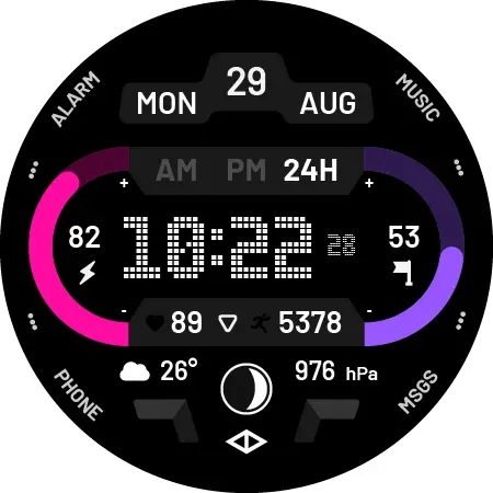 Vision 3: Digital Watch Face screenshot 21