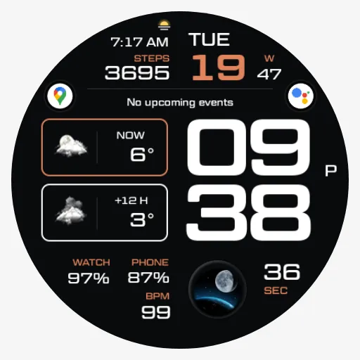 NW073: Digital watch face screenshot 7
