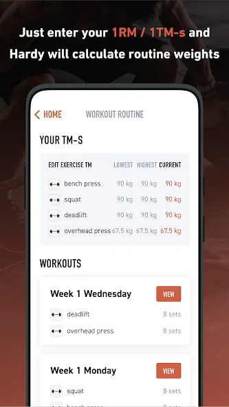 Hardy: smart workout routines screenshot 4