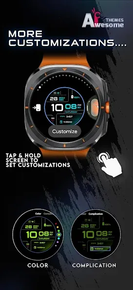 Dotline - Dark Watch Face screenshot 6