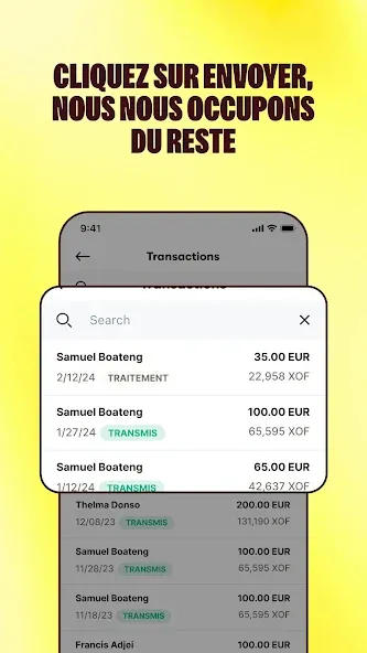 Sendwave Transfert d’Argent screenshot 5