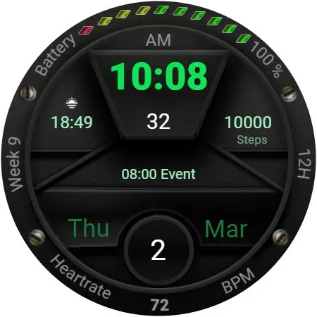 TSD48 Digital Watch Face screenshot 31