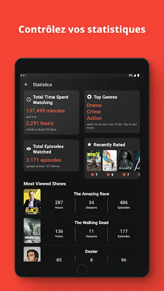 Showly : Suivi séries et films screenshot 12
