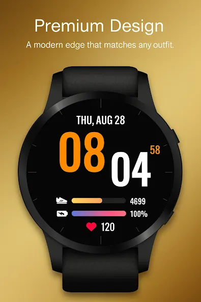 Vital Edge Premium WatchFace screenshot 4