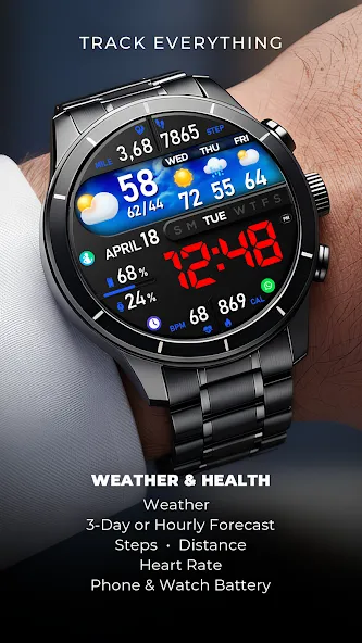 PER8 Digital Watch Face screenshot 3