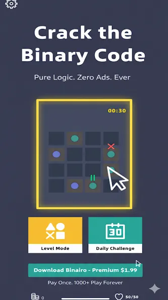 Binary Puzzle Plus screenshot 2