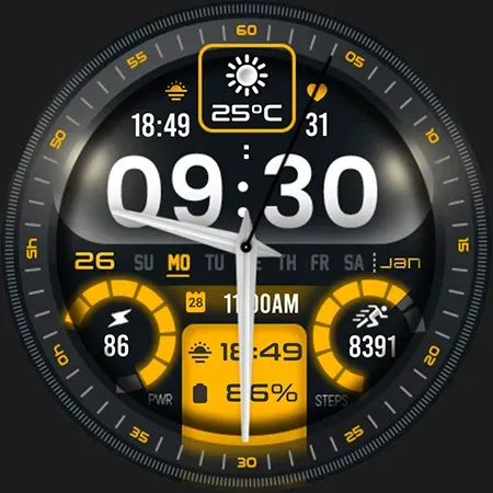 ML2U 364b Hybrid Watch Face screenshot 32