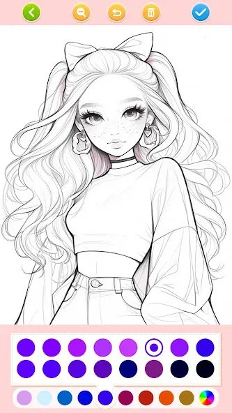 Jogos de pintar:boneca meninas screenshot 6