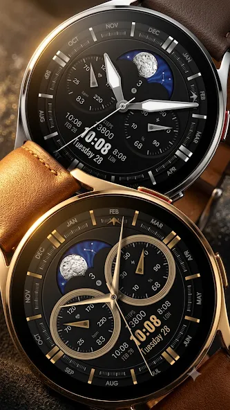 WFP 309 Elegant watch face screenshot 2