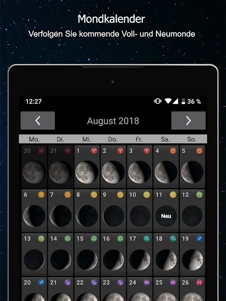 Mondphasen screenshot 13