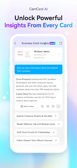 CamCard AI Scanner, Transcribe screenshot 2