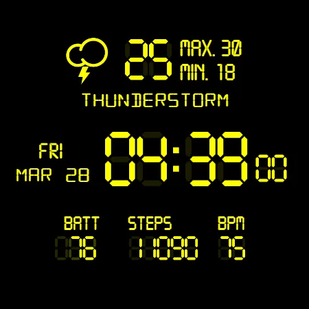 LCD Watch face screenshot 20