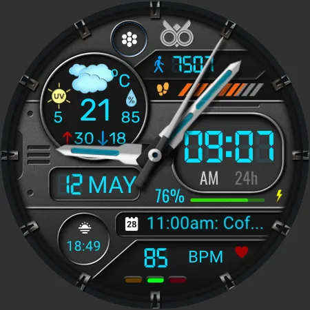 DB051 Hybrid Sport Watch Face screenshot 24