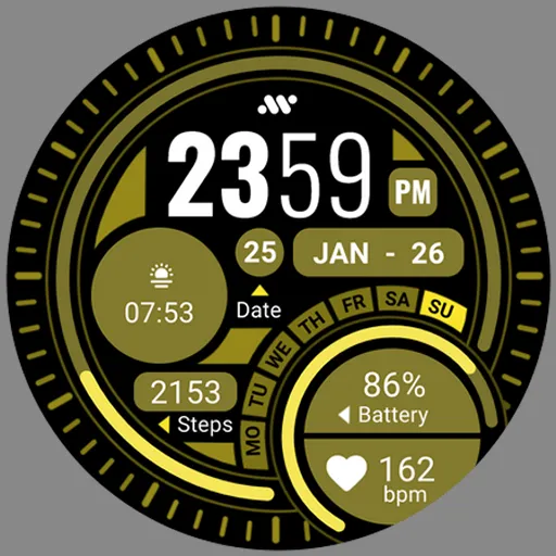 Digital Sport Watch face screenshot 11