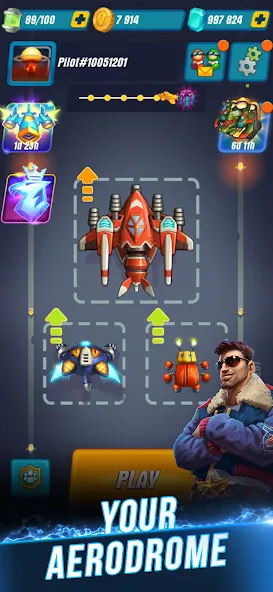 HAWK: Airplane Space games screenshot 2