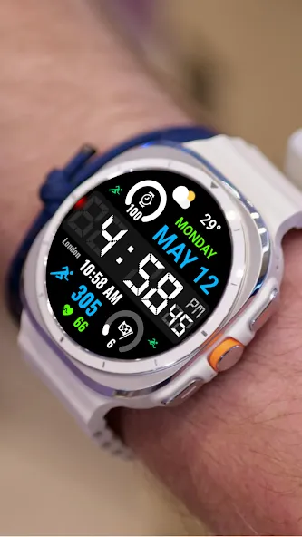Big Bold Digital WearOS NTV584 screenshot 20
