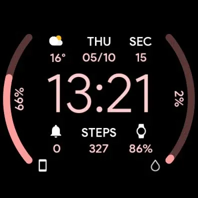 JHW Digital Info: Watch face screenshot 9