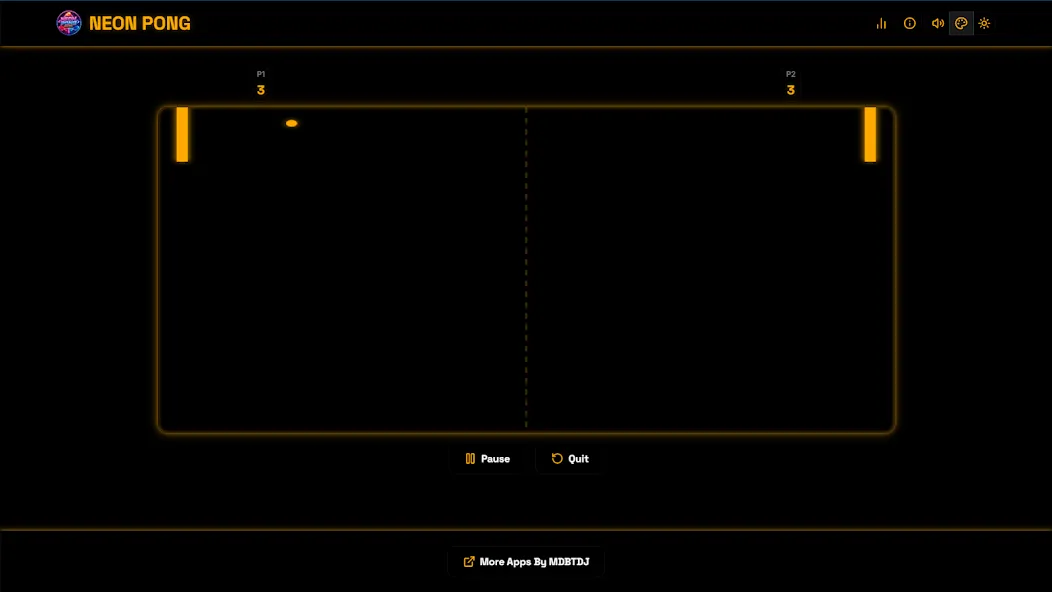 Neon Pong Master Offline Play screenshot 30