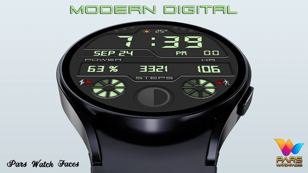 Modern Digital Watch Face screenshot 4