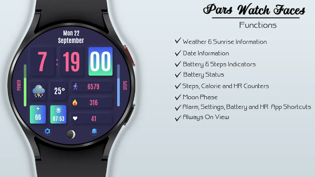 Baku Digital Watch Face screenshot 4