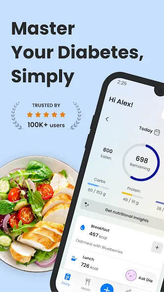 MyDiabetes: Meal, Carb Tracker screenshot 1