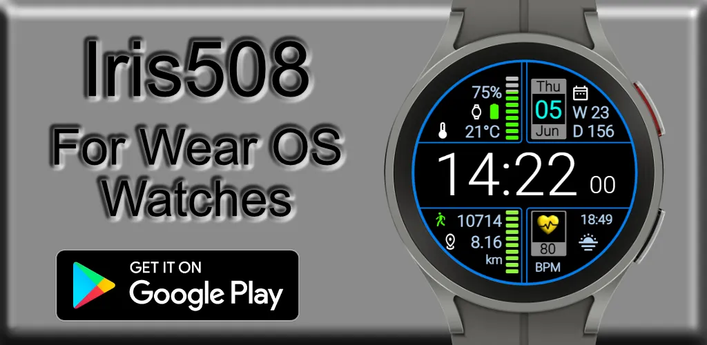 Iris508 Digital Watch Face screenshot 7
