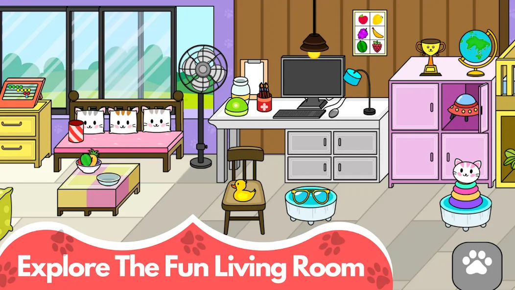 Tizi Cute Kitty: Pet Cat Games screenshot 2