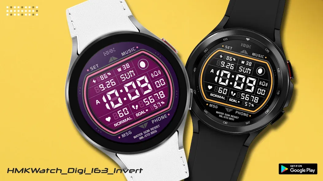 HMKWatch Digital 163 Invert screenshot 2