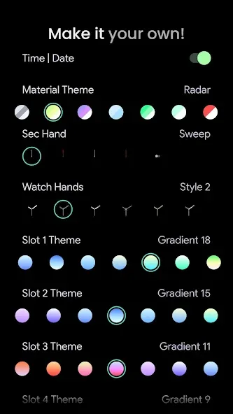 Arcs N6 Watch Face screenshot 2