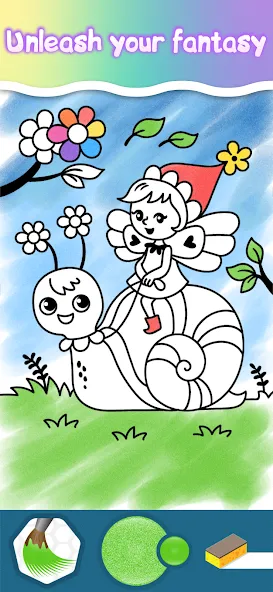 Drawing Princess Coloring Game screenshot 5