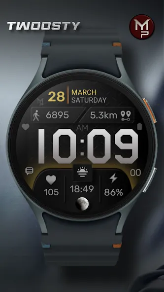 TWOOSTY - Digital Watch Face screenshot 3