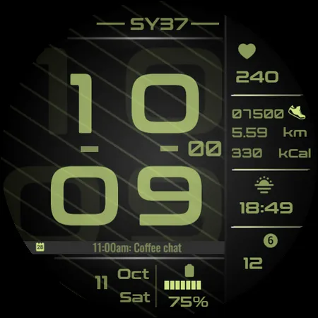 SY37 Watch Face for Wear OS screenshot 28