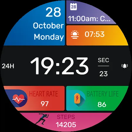IA61 Digital Watchface screenshot 9