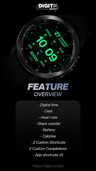 Crypt 53 Digital Watch Face screenshot 5