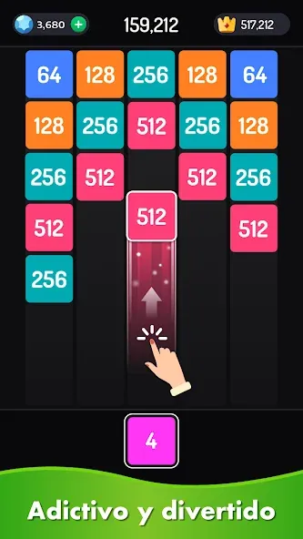 2048 Fusionar Bloques Juego screenshot 2