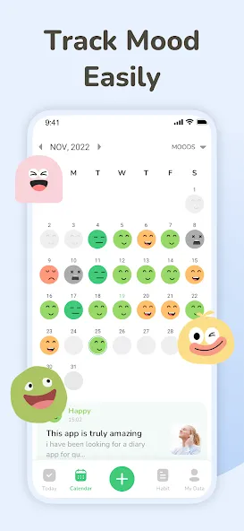 Mood Tracker: Self-Care Habits screenshot 2