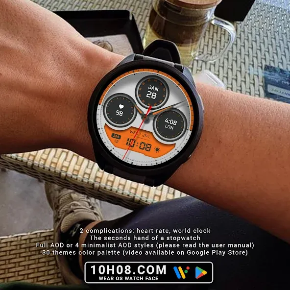 Watch face 10h08.com #117 screenshot 4