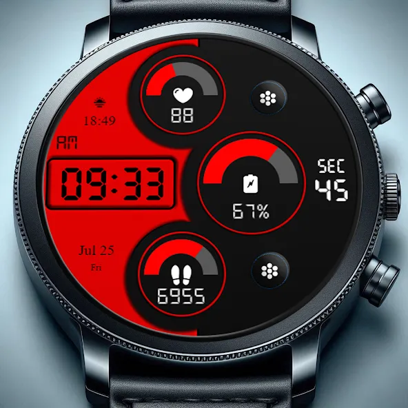 Key WF89 Digital Watch Face screenshot 3