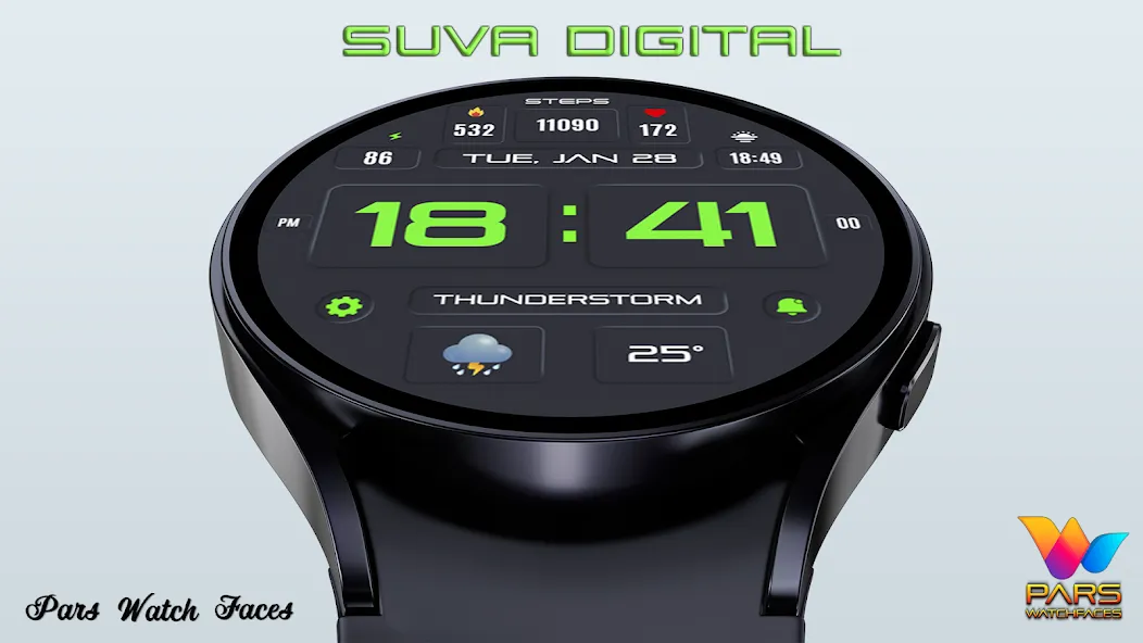 Suva Digital Watch Face screenshot 4