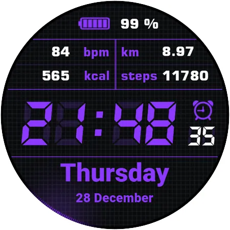 Simple Watchface AKM Wear OS screenshot 14