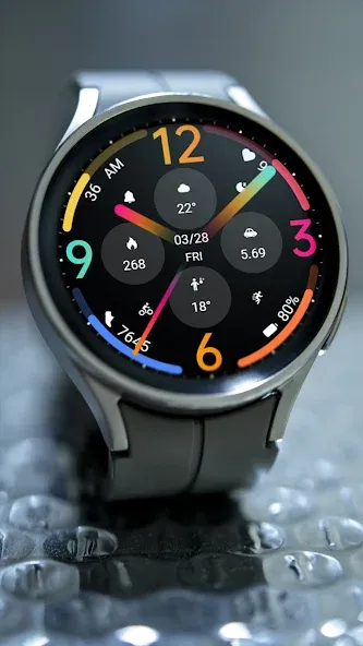 Black Colored Widget ZKinWatch screenshot 4