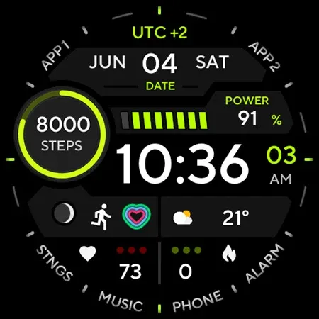 TACT ONE: Watch face screenshot 12