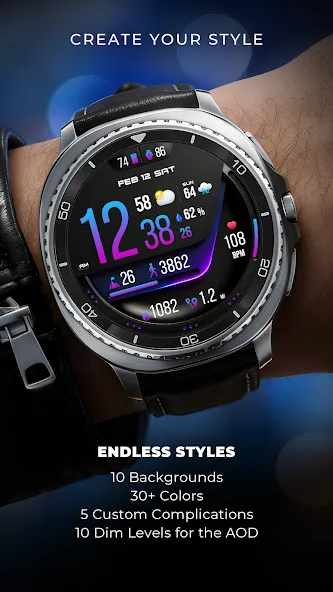 PER76 Digital Watch Face screenshot 2